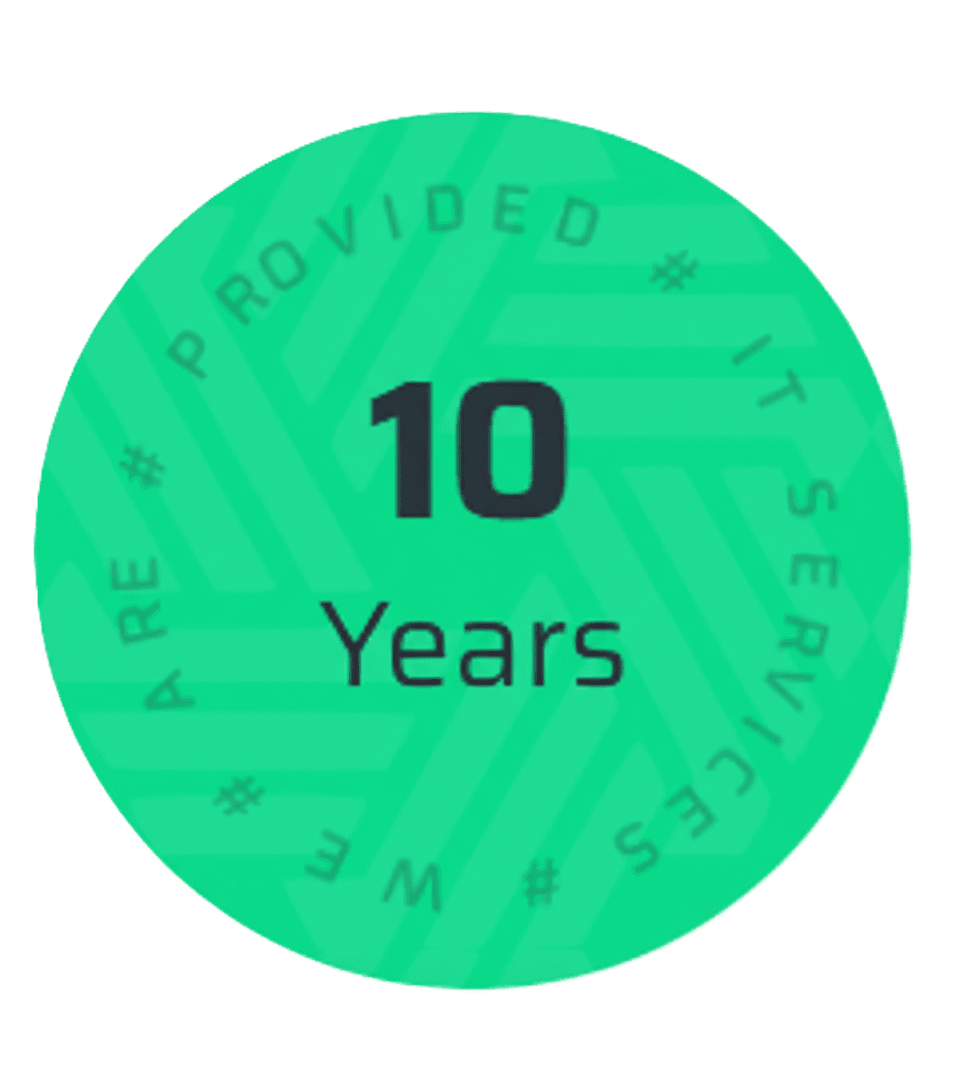 10 Years experience graphic